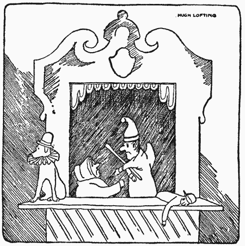 "I saw a Punch-and-Judy show going on"