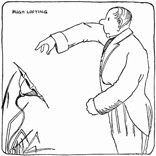 "He passed his hand all around it"