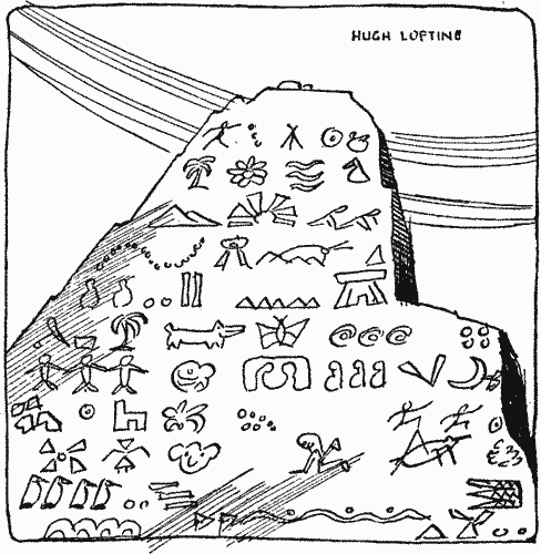 "This history had been carved in pictures on the face of a rock"