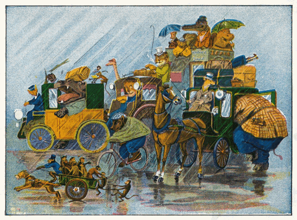 ALL ANIMAL LAND IS OFF TO THE STATION.