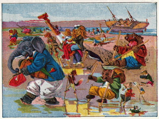 SO ACROSS THE MUD THEY HAD TO GO.