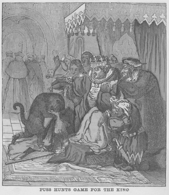 Puss hunts game for the King.