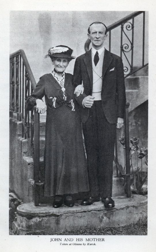 JOHN AND HIS MOTHER.  <I>Taken at Ottawa by Karsh</I>.