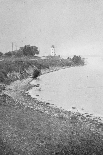 The historic lighthouse at Prescott