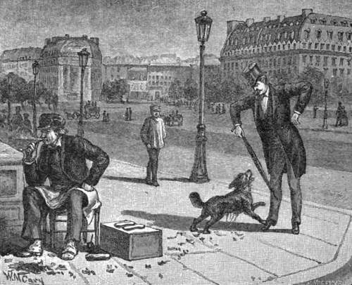 The boot-black and his dog.