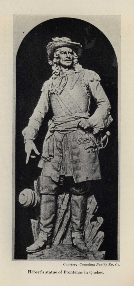 Hebert's statue of Frontenac in Quebec.