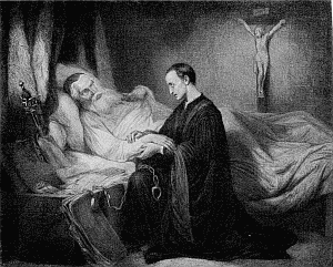 THE DEATH OF COLUMBUS
From an old engraving