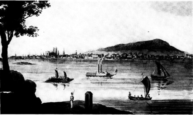 A View of Montreal from St. Helen's Island.