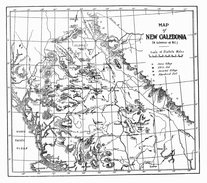 Map of New Caledonia