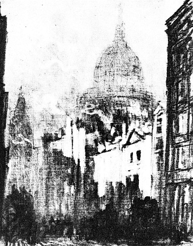 ST. PAUL'S DOME, FROM CANNON STREET