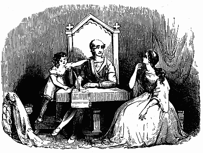 Lady de Mettingham and the Scribe.