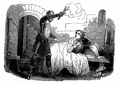 Prince Arthur awakened by his Jailer.